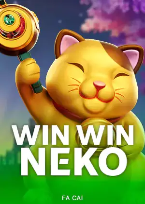 ภาพปกเกมสล็อต Win Win Neko แสดงชื่อเกมชัดเจน