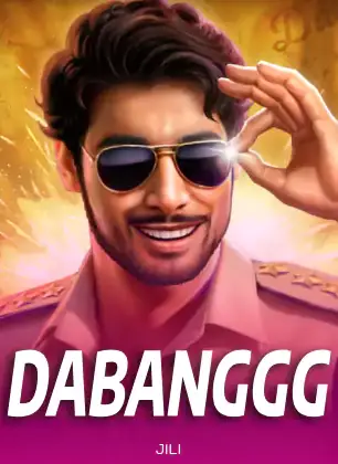 ภาพปกเกมสล็อตอินเดีย Dabanggg พร้อมชื่อเกมบนหน้าจอ