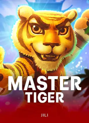 ปกเกมสล็อตพยัคฆ์ Master Tiger แสดงข้อความชื่อเกม