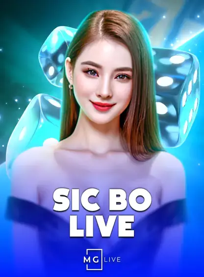 ภาพปกโต๊ะคาสิโนสด SIC BO LIVE ดีลเลอร์หญิงกับลูกเต๋า