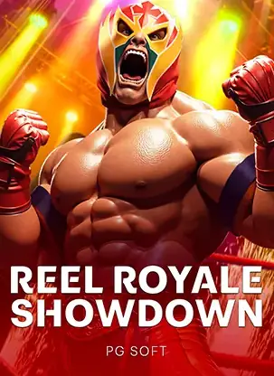 รูปปกเกมสล็อต Reel Royale Showdown ตัวหนังสือเด่นชัดบนภาพ