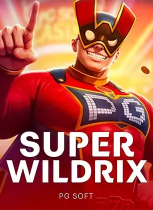 ปกเกมสล็อตออนไลน์ Super Wildrix ตัวอักษรเด่นชัด