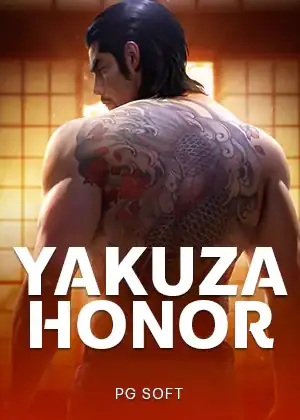 หน้าปกเกมสล็อต Yakuza Honor แสดงป้ายชื่อเกมชัดเจน