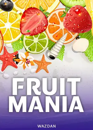 ภาพปกเกมสล็อตแนวผลไม้ Fruit Mania บนหน้าจอ